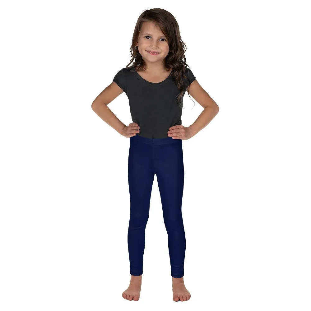 Solid Ocean Blue Kid's Leggings