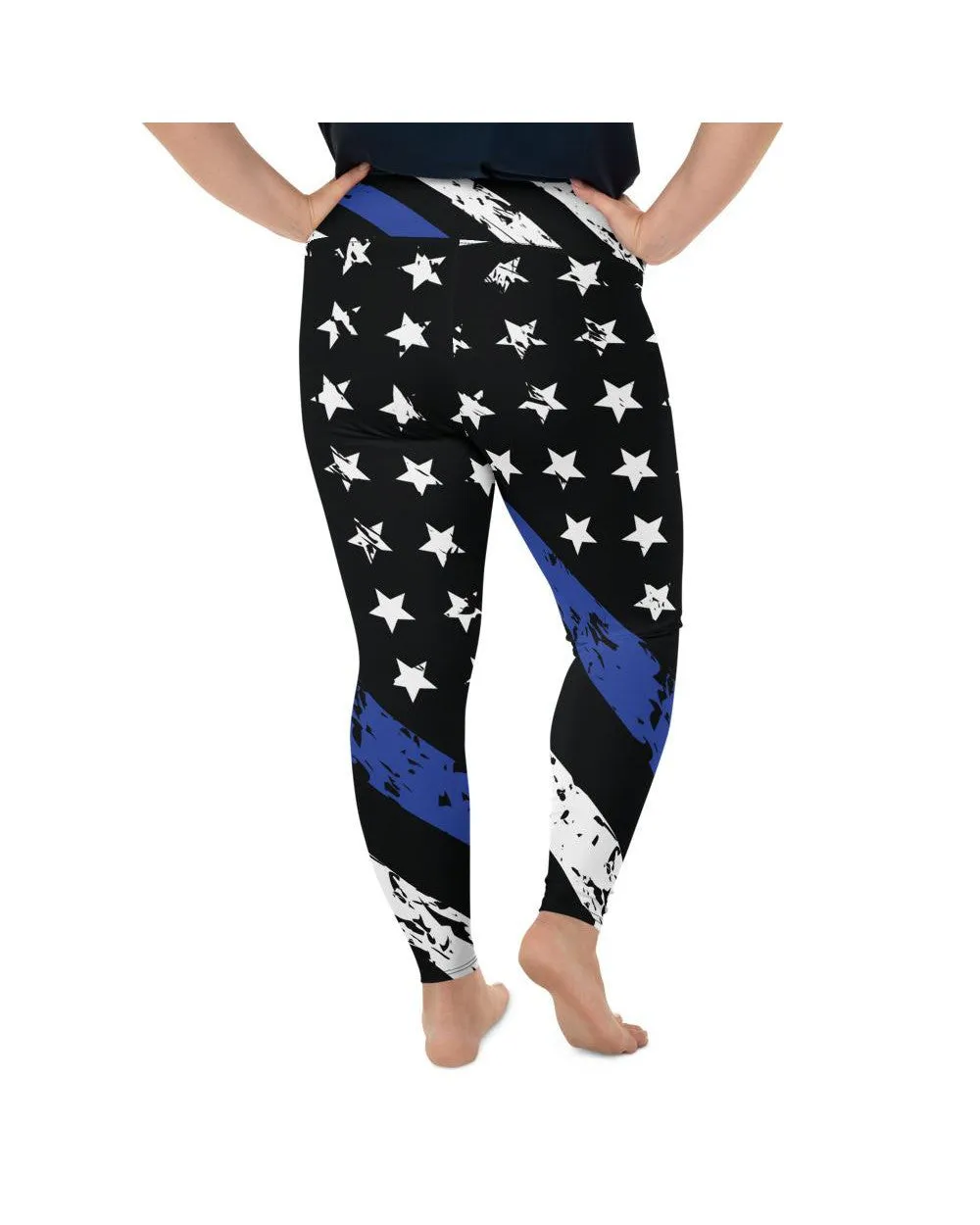 Thin Blue Line Plus Size Leggings