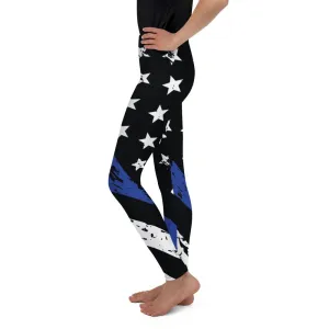 Thin Blue Line Youth Leggings