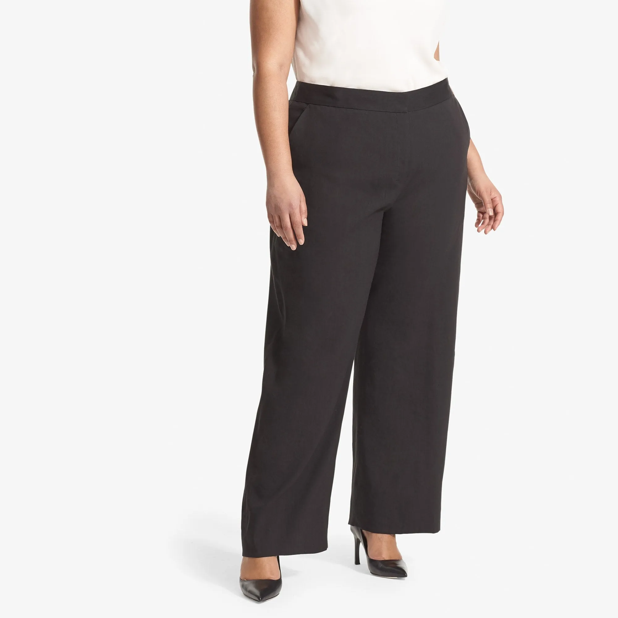 Tinsley Trouser - Stretch Linen :: Black