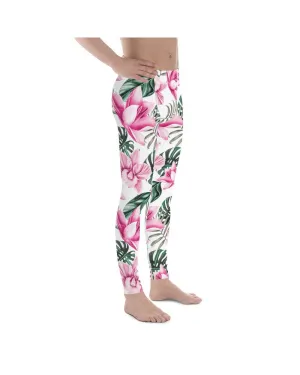 Tropical Floral White Meggings