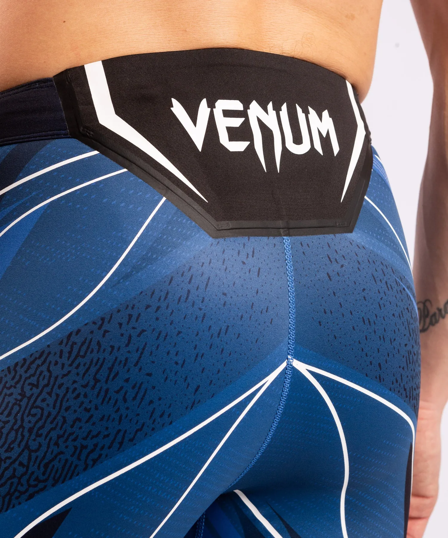 UFC Venum Authentic Fight Night Men's Vale Tudo Shorts - Long Fit - Blue