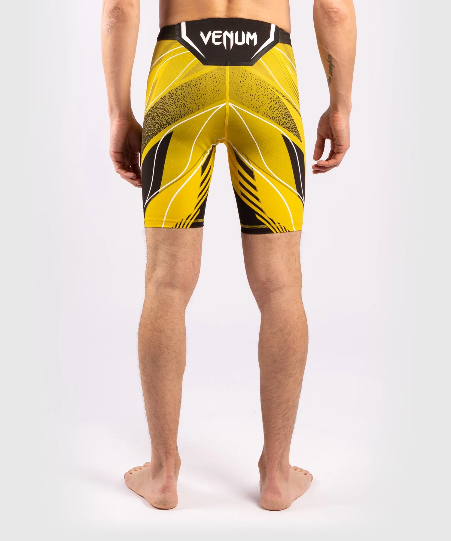 UFC Venum Authentic Fight Night Men's Vale Tudo Shorts - Long Fit - Yellow