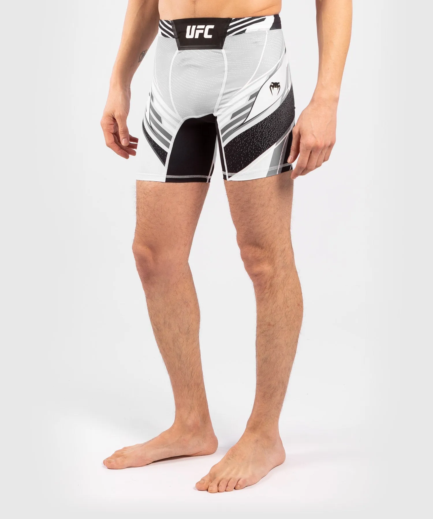 UFC Venum Authentic Fight Night Men's Vale Tudo Shorts - Short Fit - White