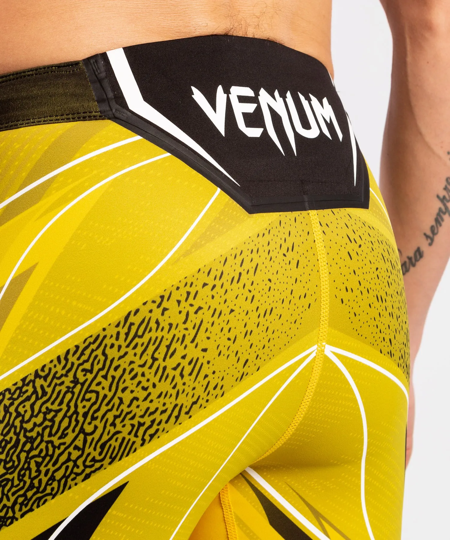 UFC Venum Authentic Fight Night Men's Vale Tudo Shorts - Short Fit - Yellow