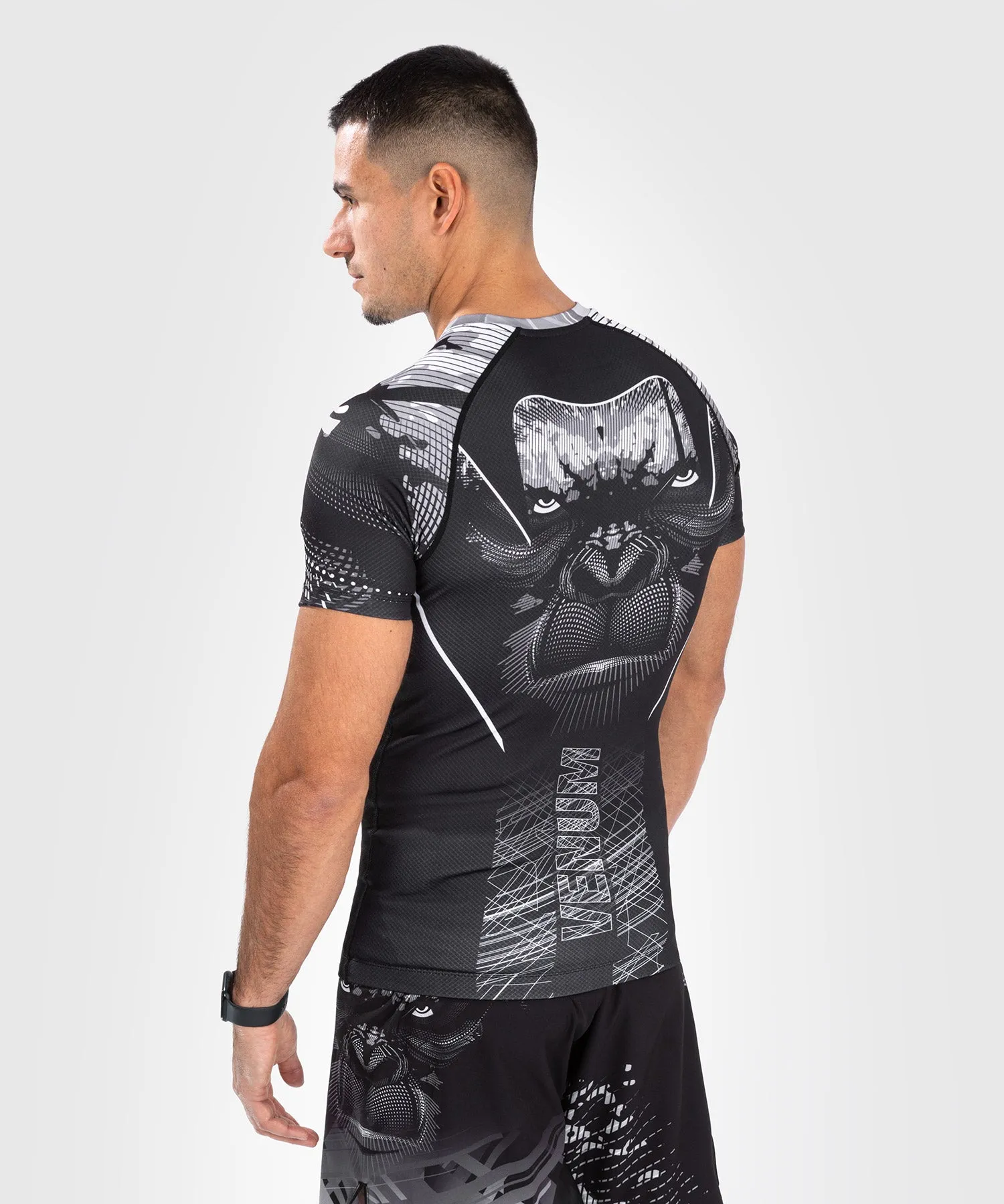 Venum Gorilla Jungle Rashguards Short Sleeves - Black/White