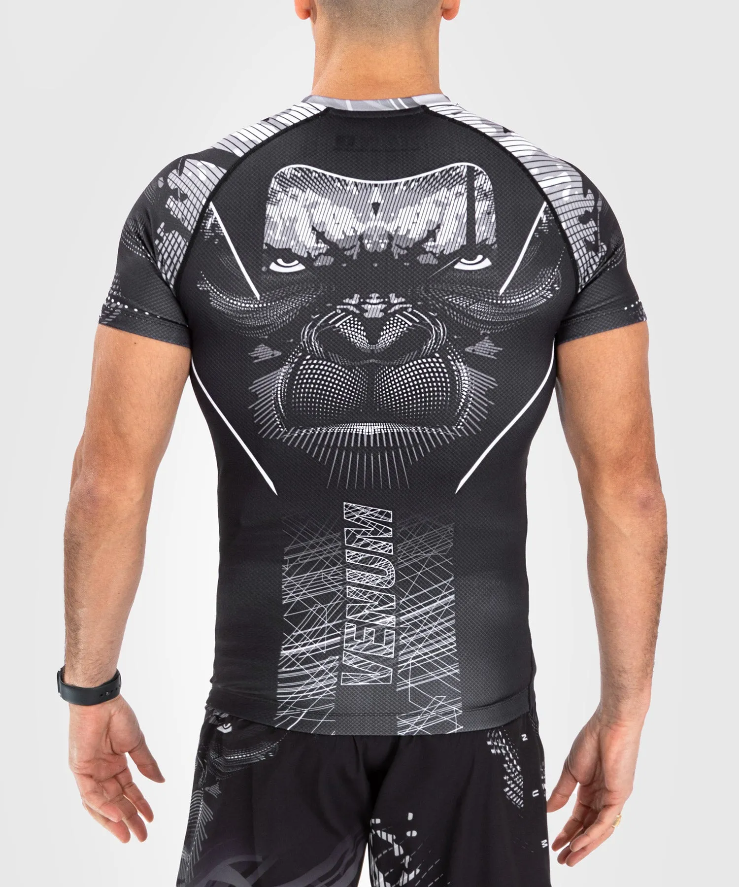 Venum Gorilla Jungle Rashguards Short Sleeves - Black/White