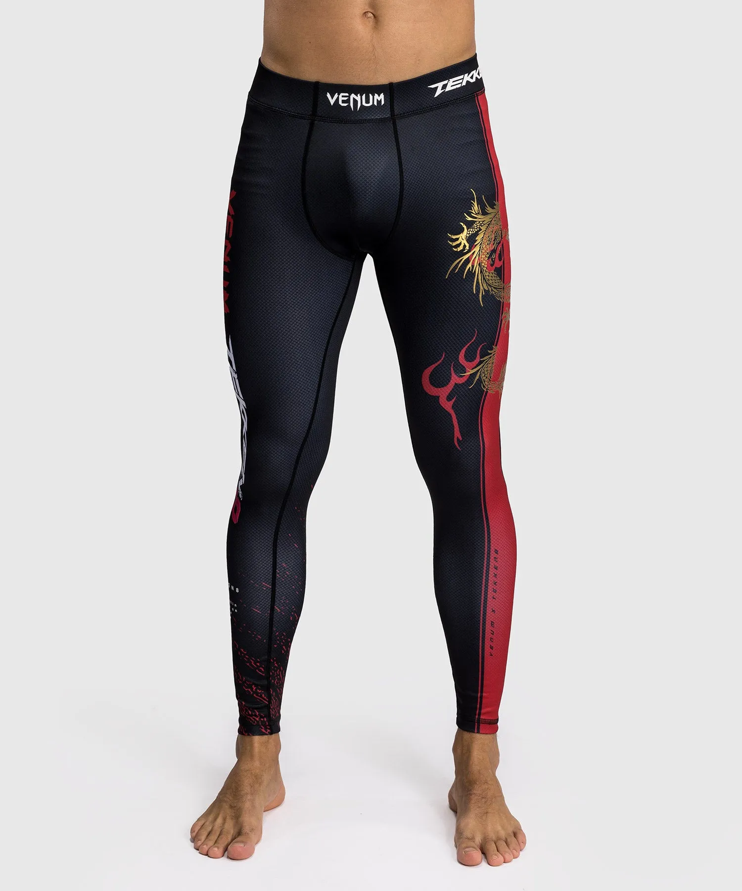 Venum x TEKKEN 8 - Marshall Law Spats - Black/Red/Gold