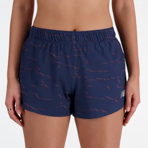 Women's New Balance RC Seamless Printed Short 3 Inch